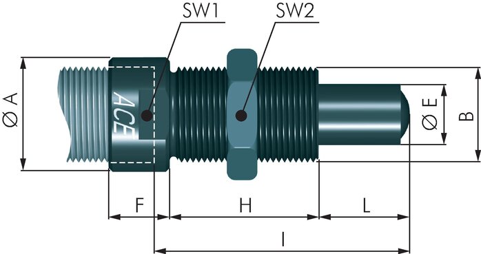 Exemplary representation: Bolt front bearing for shock absorber