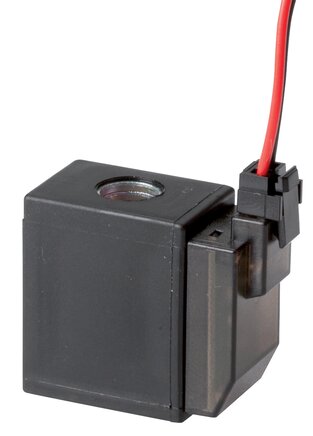 Exemplary representation: Solenoid coil for solenoid valve, 2-pin plug