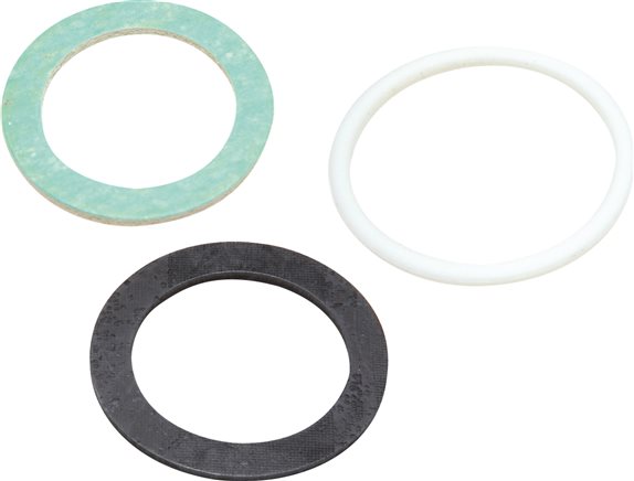Exemplary representation: Replacement seal for flat-sealing separable double nipples and screw connections