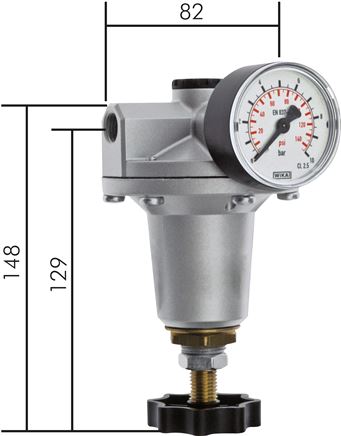 Exemplary representation: Precision pressure regulator - standard