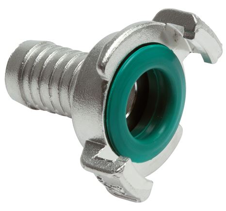 Exemplary representation: Garden hose quick coupling with grommet, stainless steel